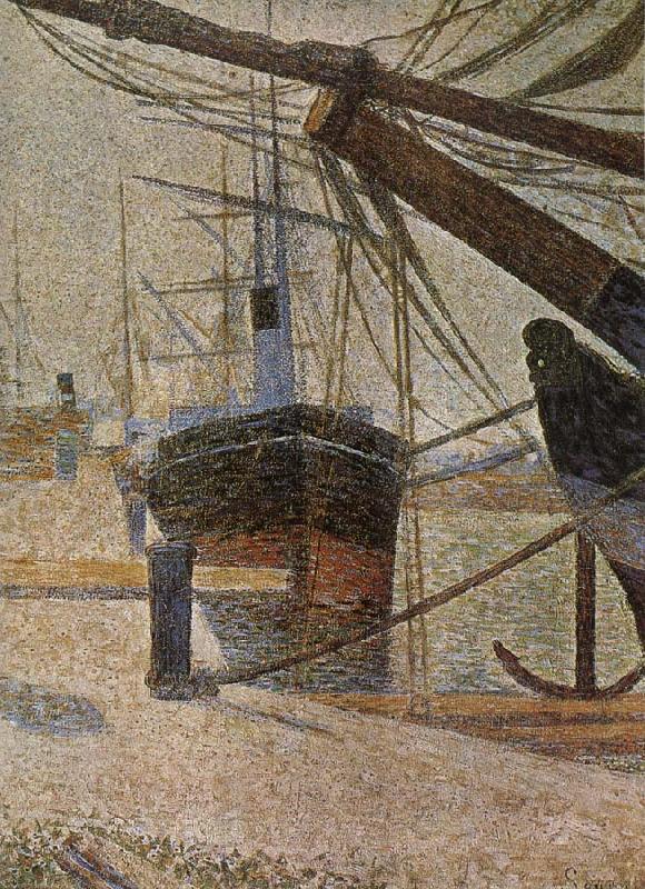 Georges Seurat The Dock of Corner Sweden oil painting art